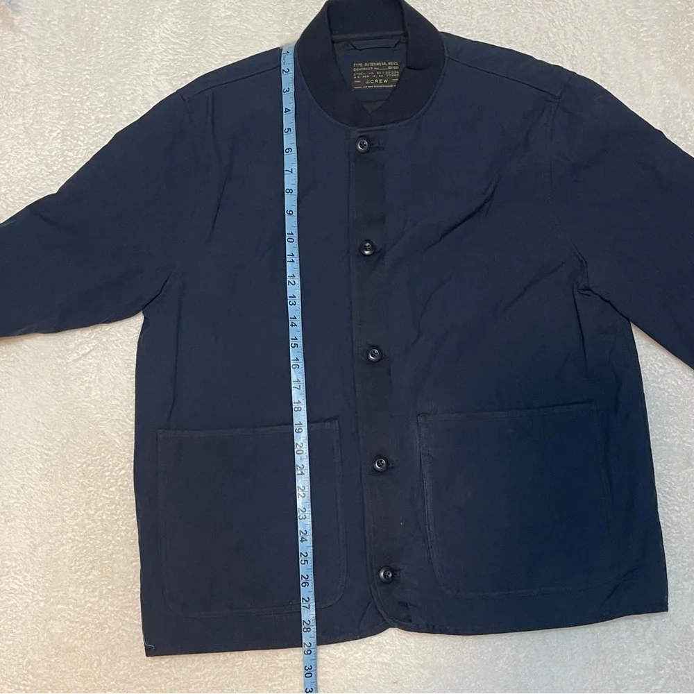 J. Crew Navy Onion-quilted insulated bomber jacket Chore Farm Men's Large‎